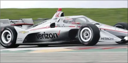  ?? AP PHOTO/ERIC GAY ?? IndyCar driver Will Power steers through a turn during IndyCar Series Open Testing, on Wednesday, in Austin, Texas.