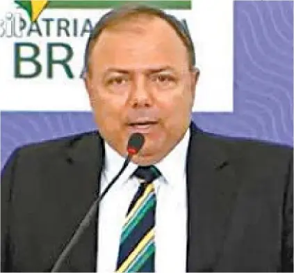  ?? REPRODUÇÃO DA TV BRASIL ?? Ministro da Saúde, Eduardo Pazuello disse que vacinação em massa deve começar a partir de fevereiro