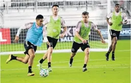  ?? MIKE STOCKER/SOUTH FLORIDA SUN SENTINEL ?? Inter Miami CF is expected to begin voluntary, small-group training sessions outdoors this week. MLS gave teams clearance to do so last week as long as they follow local guidelines.