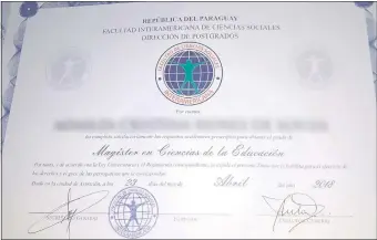  ??  ?? Varios estudiante­s cayeron en la trampa de este instituto Superior que se hace pasar por Facultad y así ofrecer falsos cursos y títulos de maestría.