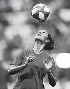  ?? FRANCISCO SECO/AP ?? Carli Lloyd on defending the title: ‘We don’t really bring up the 2015 World Cup.”