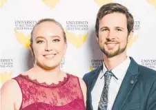  ??  ?? Caitlin Gurney and Nick Owen cracked out the glad rags for the NAIDOC Ball.