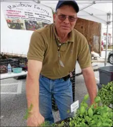  ?? JANET PODOLAK — THE NEWS-HERALD ?? Larry Klco says his Rainbow Farms will have its produce at six farmers markets and its home market this year.