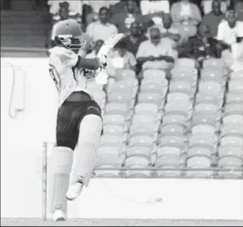  ?? (Photo courtesy WICB Media) ?? Chadwick Walton pulls en route to his half-century against Barbados Pride on Thursday.