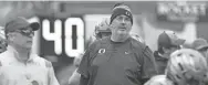  ?? CHRIS PIETSCH/THE REGISTER-GUARD ?? According to multiple reports, Oregon offensive coordinato­r Joe Moorhead will be Akron football’s next head coach.