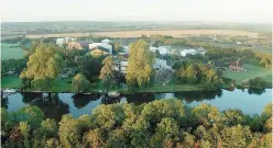  ??  ?? An aerial view of Bray Studios.