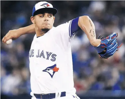  ?? NATHAN DENETTE / THE CANADIAN PRESS FILES ?? Roberto Osuna’s lawyer says his “client loves Toronto, he loves the Toronto Blue Jays and he wants to be back on the mound pitching for them.”