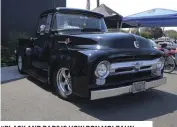  ??  ?? “BLACK AND BAD” IS HOW RON MOLZAHN DESCRIBES HIS 383 SBC POWERED ’56 FORD F-100, AND WE AGREE.