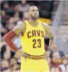  ?? TONY DEJAK/ASSOCIATED PRESS ?? After LeBron James was criticized by Charles Barkley for questionin­g Cleveland’s front office, James tore into the former NBA star.