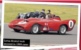  ??  ?? Lotus-bristol took second in 1966 race