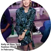  ?? ?? Kelly at New York Fashion Week in February