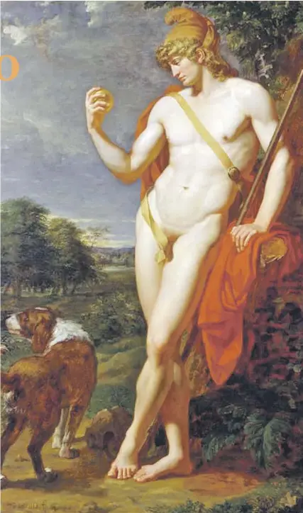  ??  ?? The Shepherd Paris, obra de Jean-Baptiste Frédéric Desmarais creada en el 1787 e incluida en la muestra.