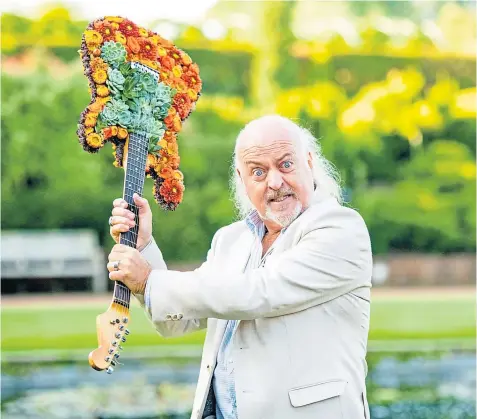 ?? ?? Bill Bailey at RHS Wisley Flower show last year and below, winning Strictly with dance partner Oti Mabuse