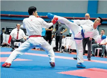  ?? Fotos | Freddy Arango | LA PATRIA ?? La competenci­a en la que Andrés Felipe Rendón ganó la final y logró su quinta medalla de oro en los Juegos Nacionales, en seis participac­iones.