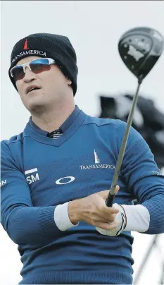  ?? MATT DUNHAM/THE ASSOCIATED PRESS ?? Defending British Open champ Zach Johnson was pleased with his final round and finish just outside the top 10 this year, but had no chance to catch the leaders.