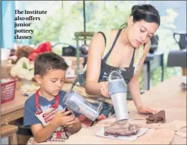  ??  ?? The Institute also offers junior pottery classes