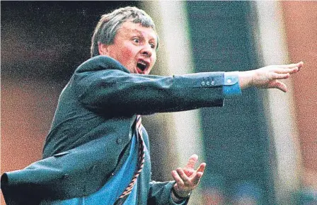  ??  ?? Paul Sturrock, pictured in 1999 as Dundee United manager, is back at the club as a coach.