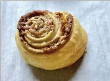  ?? (Arkansas Democrat-Gazette/ Kelly Brant) ?? Print Edition Tahini Cinnamon Swirl made with plain tahini.