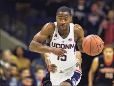  ?? David Hahn / Icon Sportswire via Getty Images ?? Guard Rodney Purvis is the top transfer to ever play for the UConn men’s basketball team.