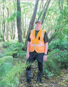  ?? PHOTO / MERANIA KARAURIA ?? Andy Brooke has been honoured for his work as a Palmerston North Search and Rescue volunteer co-ordinator.