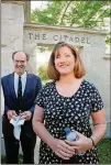  ?? WADE SPEES / POST COURIER, VIA AP ?? Shannon Faulkner, shown in a file photo, made history at The Citadel. She will return Saturday during a symposium on the late author Pat Conroy.