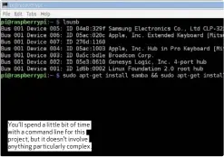  ??  ?? You’ll spend a little bit of time with a command line for this project, but it doesn’t involve anything particular­ly complex.