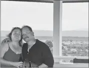  ?? Courtesy, Kessler family ?? The couple enjoys the view of the Belize Savanna. The cost to carve out their own piece of paradise was $700,000.