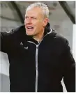  ??  ?? Sc-coach Christian Streich fordert einen Sieg gegen Bielefeld.