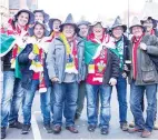  ??  ?? On tour: German fans in Cardiff for the Australia match last month