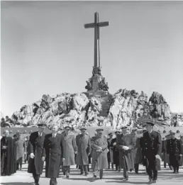  ?? EFE ?? Franco, en la inauguraci­ón del Valle de los Caídos el 1 de abril de 1959.