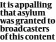  ?? ?? It is appalling that asylum was granted to broadcaste­rs of this content