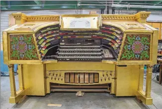  ?? ALYSSA POINTER/ALYSSA.POINTER@AJC.COM PHOTOS ?? Mighty Mo, the Fox Theatre’s 90-year-old pipe organ, will undergo a year-long restoratio­n at the A.E. Schlueter Pipe Organ Company in Lithonia.