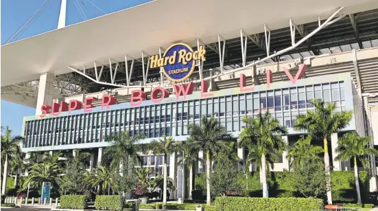  ?? NFL ?? Miami hasn’t hosted the Super Bowl in 10 years. The stadium has changed dramatical­ly to offer fans a different experience.