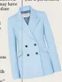  ??  ?? Blazer, £1,295, Gabriela Hearst (net-a-porter.com)