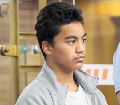  ?? Photo / NZME ?? Haami Hanara was 14 when he stood trial for killing Kelly Donner.