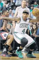  ?? FOTO: AP ?? Isaiah Thomas, con los Celtics