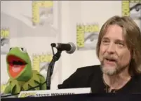  ?? TONYA WISE, THE ASSOCIATED PRESS ?? Kermit the Frog, left, and puppeteer Steve Whitmire attend "The Muppets" panel on day 3 of a Comic-Con Internatio­nal in San Diego in 2015.