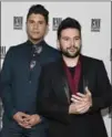  ?? SANFORD MYERS, THE ASSOCIATED PRESS ?? Dan Smyers, left, and Shay Mooney, right, of Dan + Shay. Mooney cowrote songs on “Back to Us,” out May 19.