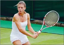  ??  ?? Numero 62 del ranking La maceratese Camila Giorgi sfida Donna Vekic