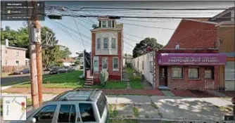  ??  ?? Screen capture from Google Maps street view of the building at Broad and Joseph in Hamilton before it collapsed Monday morning.