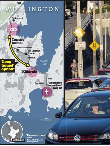  ?? Photo / Mark Mitchell Herald graphic ?? *Estimated route only