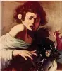  ??  ?? A Firenze «Il ragazzo con ramarro» del Caravaggio