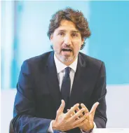  ?? CARLOS OSORIO / REUTERS ?? Prime Minister Justin Trudeau says his government’s coming throne speech will focus on “the inequities that COVID-19 has highlighte­d,” among other things.