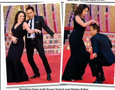  ??  ?? Strutting their stuff: Bruno Tonioli and Shirley Ballas