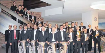  ?? FOTO: BRASS-BAND ?? Die Brass-Band Oberschwab­en-Allgäu möchte authentisc­hen Brass-Sound in Deutschlan­ds Süden verbreiten und spielt unter anderem in Bad Waldsee auf.