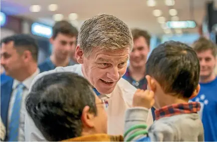  ?? PHOTO: JOHN KIRK-ANDERSON/STUFF ?? Prime Minister Bill English has unveiled a major policy to make it easier for families to look after their children - boosting paid parental leave, making it more flexible for parents and increasing IVF subsidies. Paid parental leave would extend over...