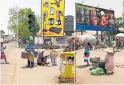  ??  ?? Heads up: Entebbe Road in Accra, Ghana, is among the African cities featured in Museum of the Revolution by Guy Tillim.