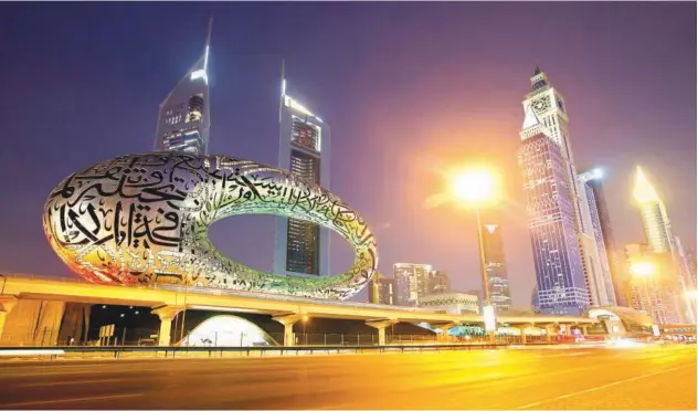  ?? Kamal Kassim / Gulf Today ?? ↑ The grandeur of Dubai enchants the whole world.