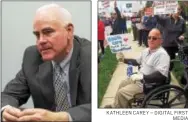  ?? RICK KAUFFMAN — DIGITAL FIRST MEDIA FILE PHOTO KATHLEEN CAREY – DIGITAL FIRST MEDIA ?? U.S. Rep. Pat Meehan, R-7 Nelson Vecchione of Drexel Hill is thankful that U.S. Rep. Pat Meehan, R-7, supports health care coverage for people with pre-existing conditions.