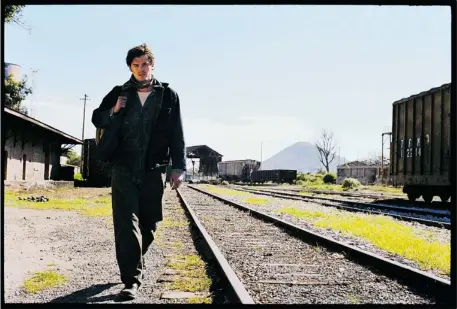 ?? IFC FILMS ?? Sal Paradise (Sam Riley), whose character is based on Jack Kerouac, is a brooding writer who is persuaded to go on a trip across America.